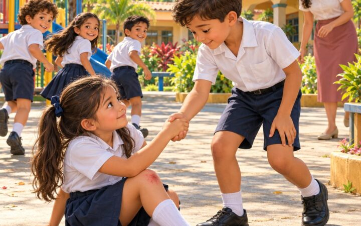 Ilustración: Actitudes cristianas en la familia y la escuela