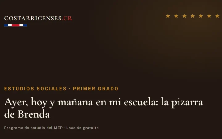 Ayer, hoy y mañana en mi escuela: la pizarra de Brenda — Estudios Sociales, Primer grado