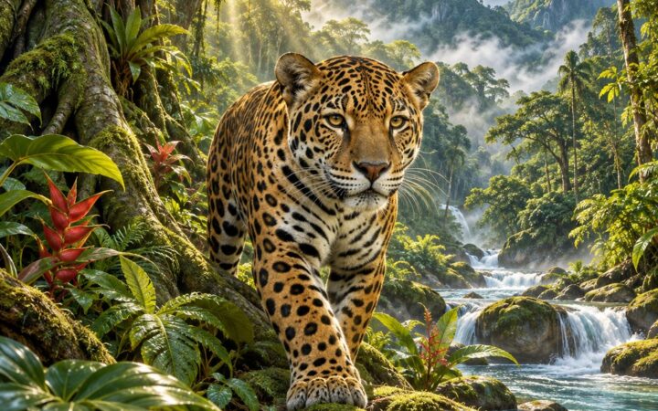 Ilustración: Animales sagrados e Iriria, la madre tierra, en la cultura cabécar