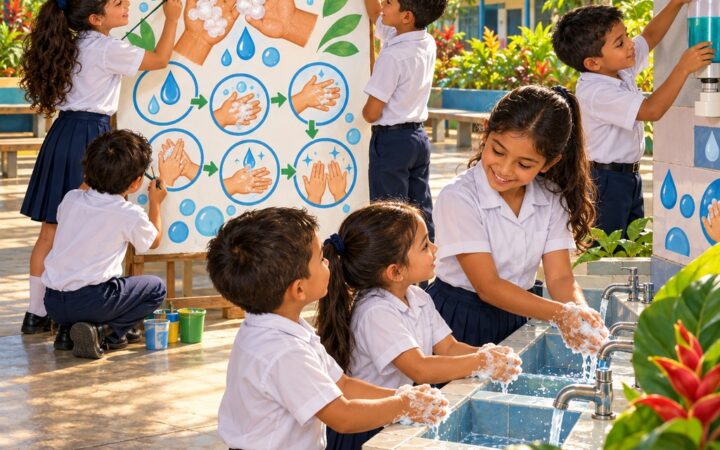 Ilustración: Campañas de higiene en la escuela: cómo ser agente multiplicador
