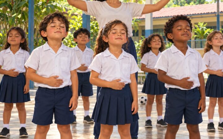 Ilustración: Chi Kung para niños: respiración y automasaje para calmar el cuerpo