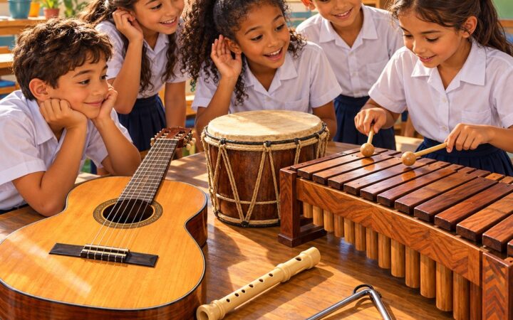 Ilustración: Clasificación de los instrumentos musicales y su timbre