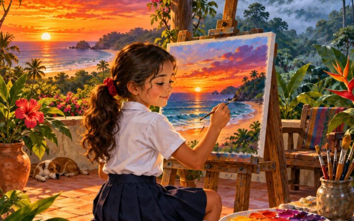 Ilustración: Colores cálidos y fríos en el paisaje: cómo usarlos al pintar