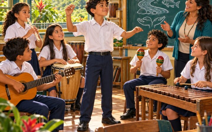 Ilustración: Cómo componer una canción y montar un concierto escolar