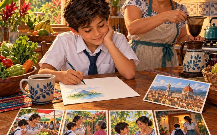 Ilustración: Cómo contar una historia en italiano: prima, dopo, poi, infine