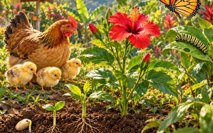 Ilustración: Cómo crecen las plantas y los animales: sus etapas de desarrollo