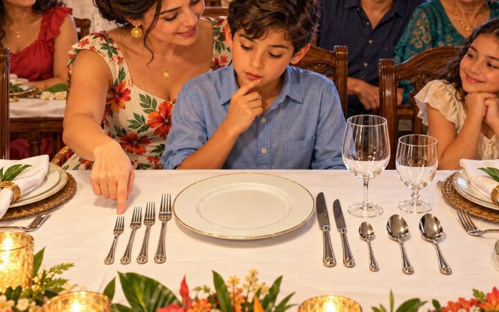 Ilustración: Cómo montar la mesa: formal, informal y buffet