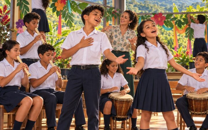 Ilustración: Cómo montar una presentación musical de despedida en la escuela