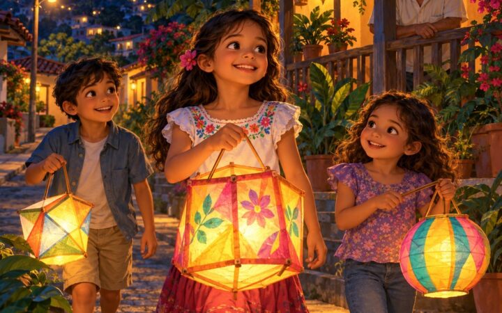 Ilustración: Costumbres y tradiciones de la familia y de la escuela