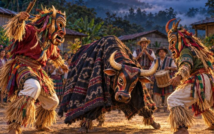 Ilustración: Danzas tradicionales de Costa Rica por provincias y regiones
