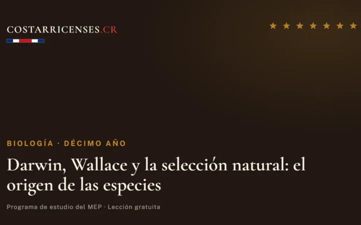 Darwin, Wallace y la selección natural: el origen de las especies — Biología, Décimo año