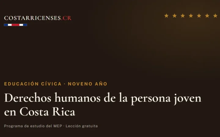 Derechos humanos de la persona joven en Costa Rica — Educación Cívica, Zapandí (Noveno año)