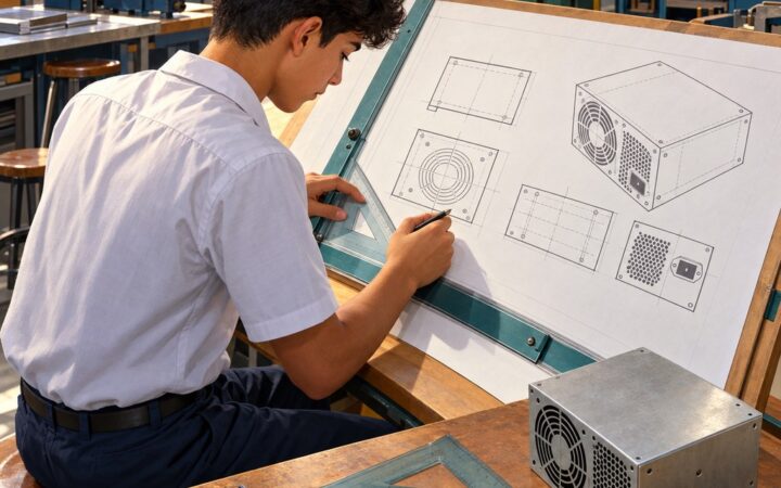 Ilustración: Dibujo técnico: instrumentos, formatos, líneas y letra