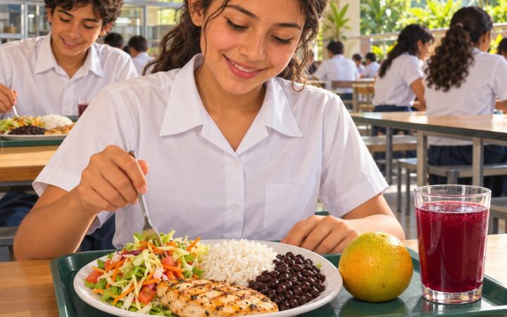 Ilustración: Dieta variada y equilibrada: tiempos de comida y menús balanceados
