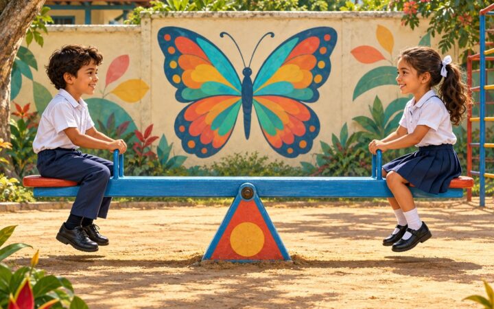 Ilustración: El balance en la composición artística: simétrico y asimétrico