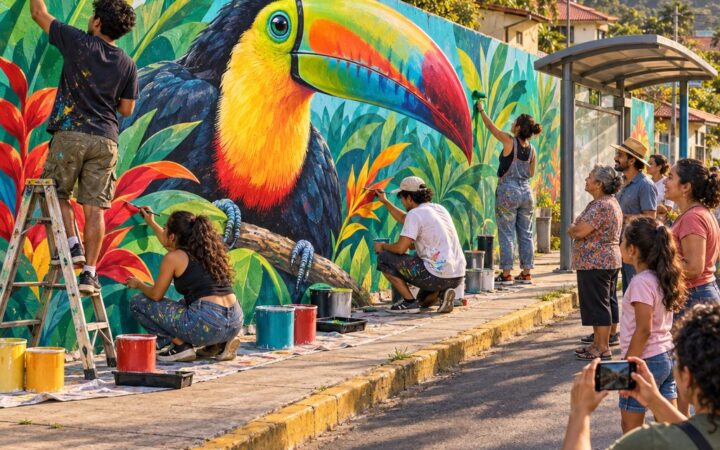 Ilustración: El grafiti como lenguaje expresivo: letras, color y mensaje