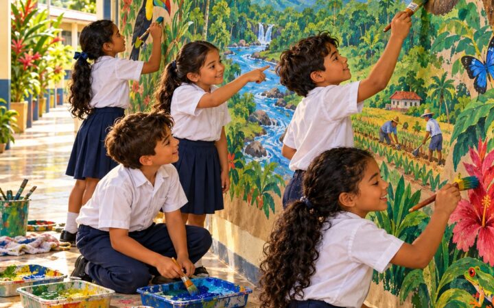Ilustración: El mural: cómo se pinta y cómo pintar la naturaleza