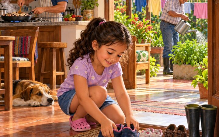 Ilustración: El trabajo en el hogar: tareas y oficios de la familia