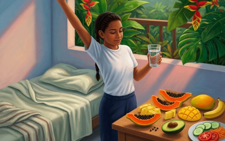 Ilustración: Estilos de vida saludables en la adolescencia