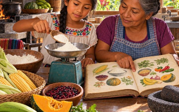 Ilustración: Estoy aprendiendo a cocinar en lengua brunca
