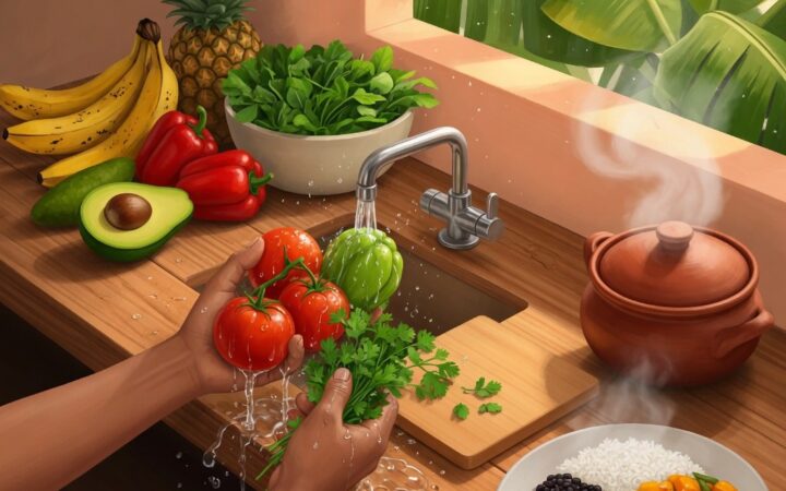 Ilustración: Hábitos de consumo, manipulación de alimentos y enfermedades