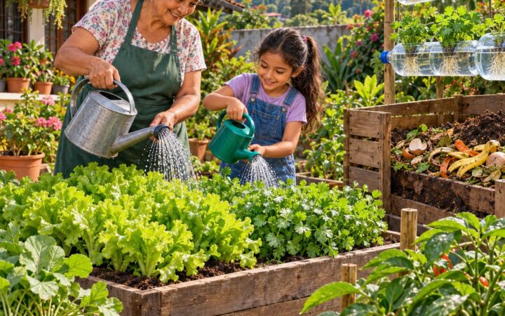 Ilustración: Huerta orgánica, hidroponía y abono orgánico: qué son y su valor