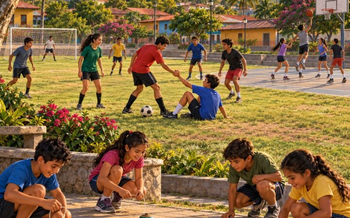 Ilustración: Juegos y deportes de mi comunidad: origen, reglas y juego limpio