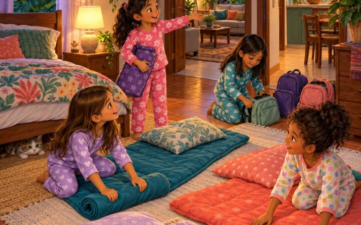 Ilustración: La casa y las stanze en italiano: c'è, ci sono y dónde está