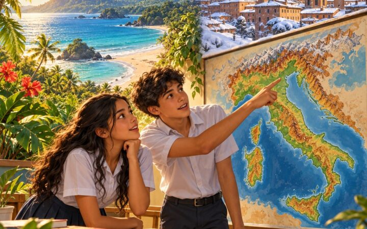 Ilustración: Le stagioni, i mesi e il tempo in italiano