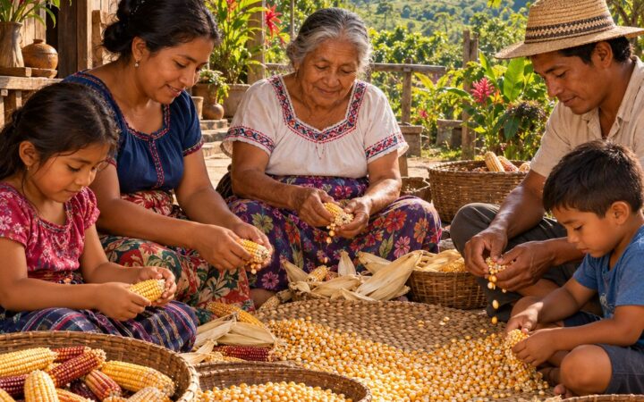 Ilustración: Lo que hacían nuestros abuelos: actividades y receta en brunca