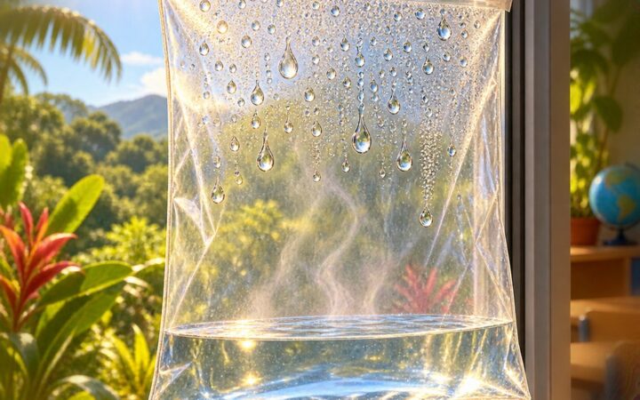 Ilustración: Los cambios de estado del agua y el calor del Sol