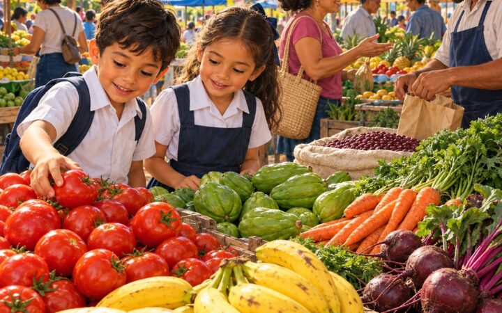 Ilustración: Los colores de mi comunidad: primarios y secundarios
