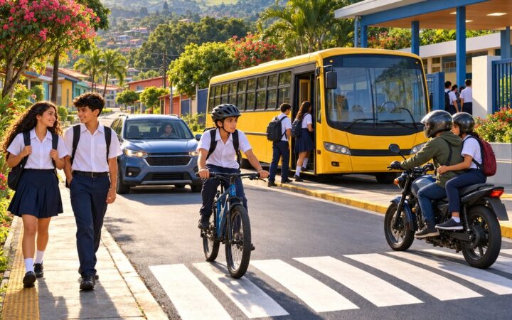 Ilustración: Medios de transporte en la comunidad y una nueva cultura vial