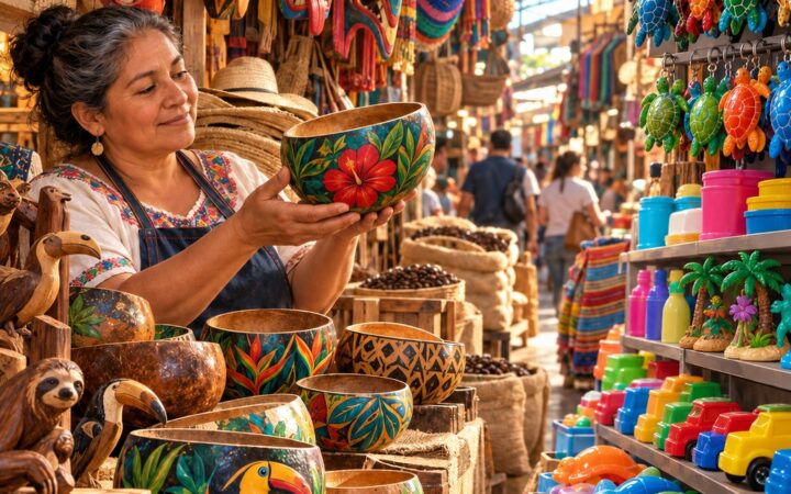 Ilustración: Mercado popular, artesanía y cultura popular frente a lo globalizado