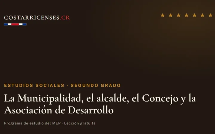 La Municipalidad, el alcalde, el Concejo y la Asociación de Desarrollo — Estudios Sociales, Segundo grado