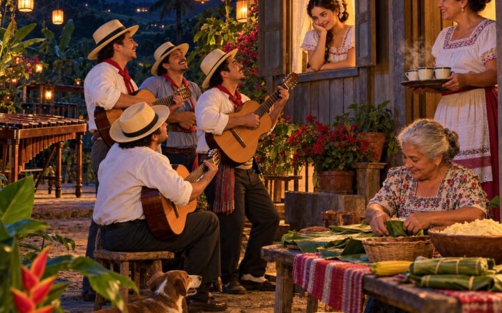 Ilustración: Música en la boda campesina y la fiesta patronal