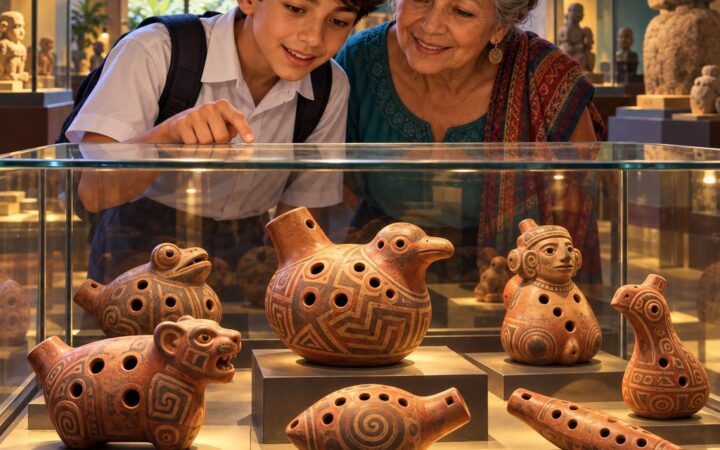 Ilustración: Música maya, azteca e inca: instrumentos y ceremonias