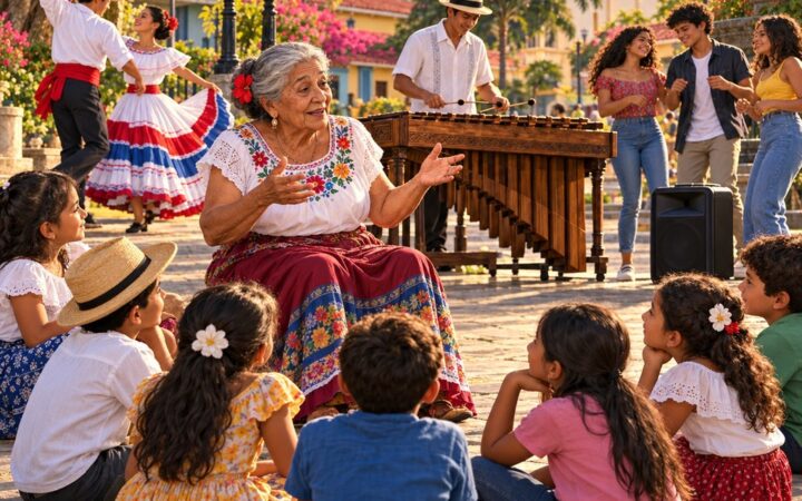 Ilustración: Música y cultura de nuestra comunidad: costumbres y rasgos culturales
