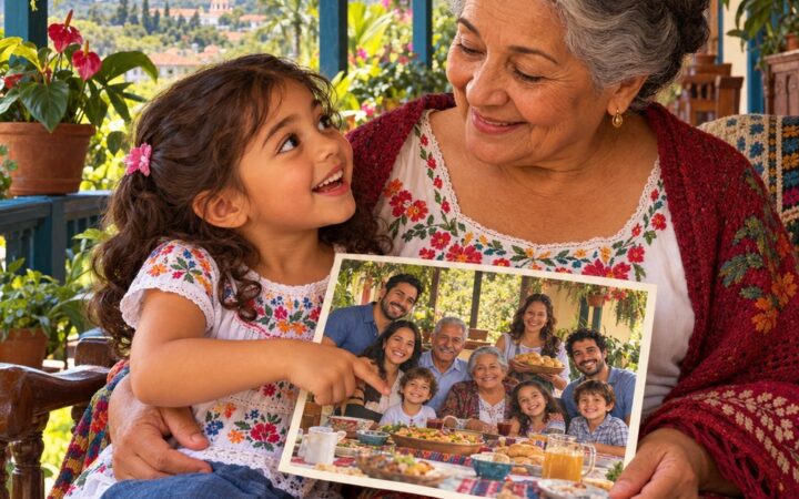 Ilustración: My family en inglés: mommy, daddy, grandma y más palabras