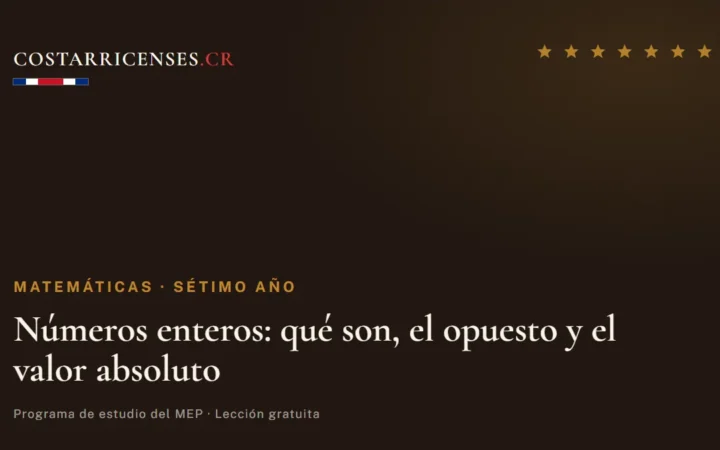 Números enteros: qué son, el opuesto y el valor absoluto — Matemáticas, Térraba (Sétimo año)