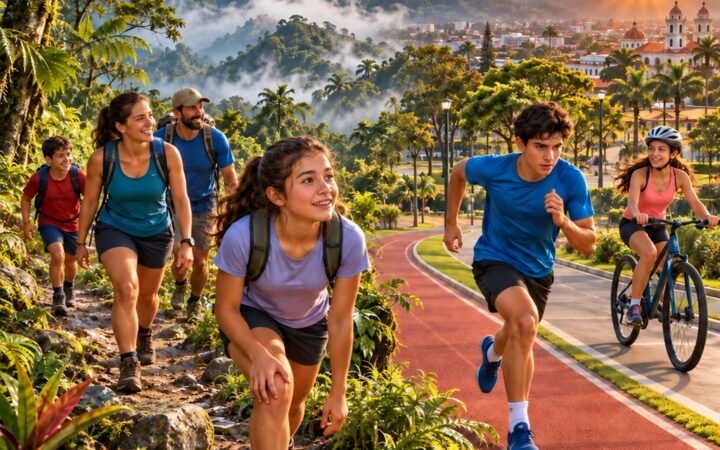 Ilustración: Recreación y entrenamiento físico en el medio natural y urbano
