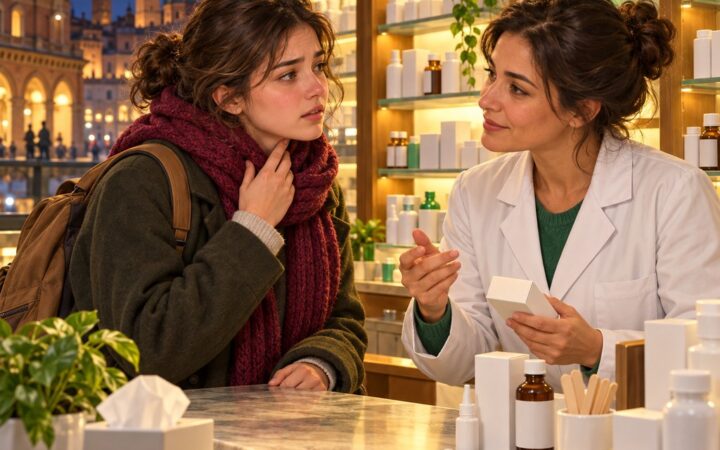 Ilustración: Salute e malattie en italiano: médico, farmacia y consejos