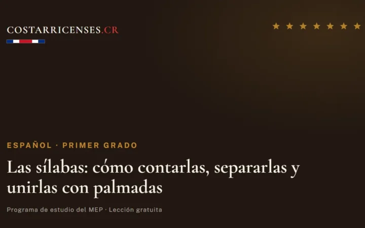 Las sílabas: cómo contarlas, separarlas y unirlas con palmadas — Español, Primer grado