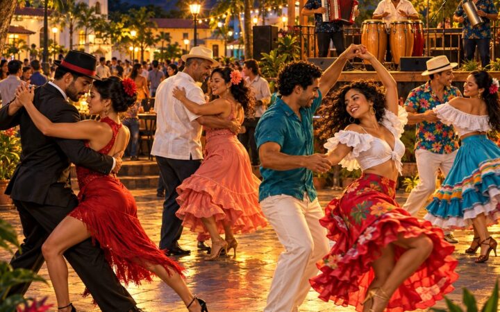 Ilustración: Tango, bolero, salsa, merengue y cumbia: orígenes y pasos