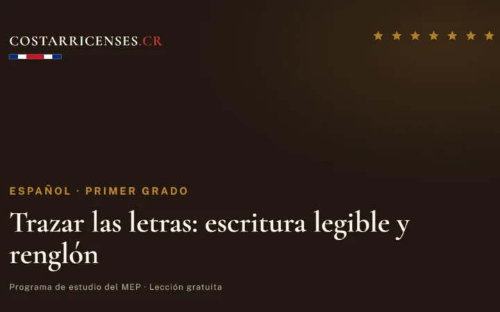 Trazar las letras: escritura legible y renglón — Español, Primer grado