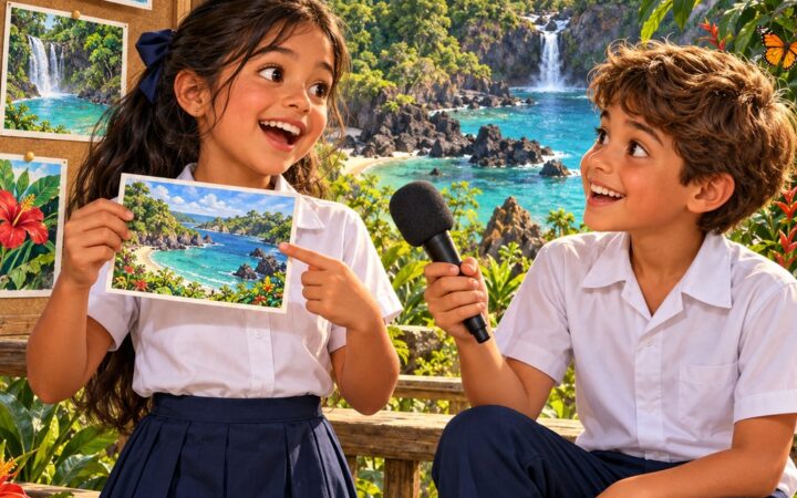 Ilustración: Un viaje al parque en inglés: pasado simple y sentimientos