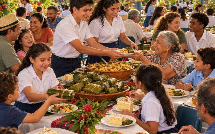 Ilustración: Valores cristianos en la familia, el colegio y la sociedad